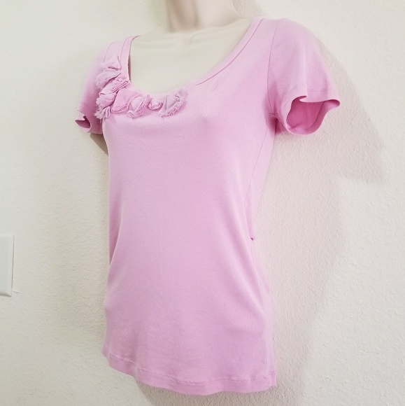 donating soon...J. Crew Perfect Fit Tee Flower - Picture 4 of 6